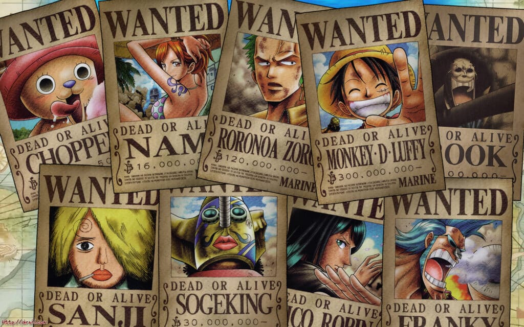 Monkey D. Luffy’s crew wanted by Peter Plaggenborg121 wallpaper – AnimewallpapersGB