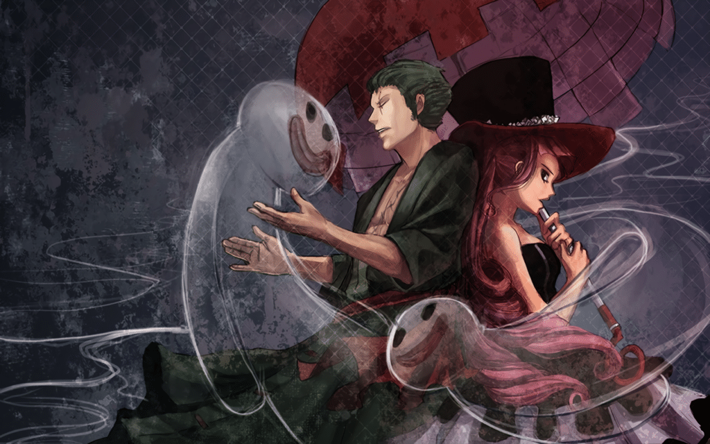 Roronoa Zoro and Perona by Levianee504 wallpaper – AnimewallpapersGB