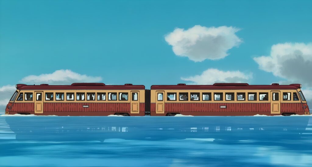 Spirited Away Train By Hayao Miyazaki890 Wallpaper   AnimewallpapersGB