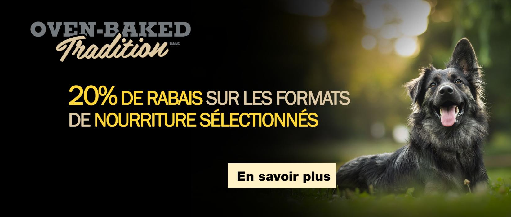 20% de rabais sur les produits Oven Baked Tradition sélectionnés | AnimObouffe