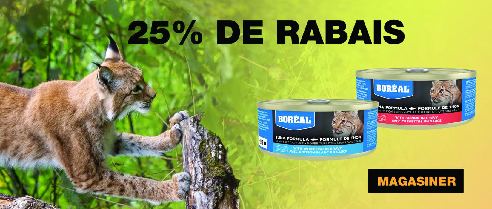 25% de rabais sur les conserves pour chats Boréal sélectionnées | AnimObouffe