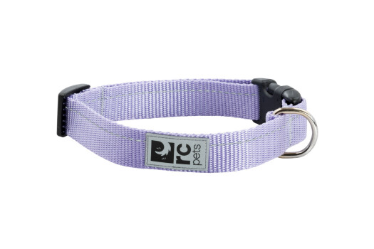 Collier en nylon ajustable lilas pour chiens - Rc Pets