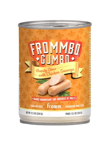 Fr332 - Nourriture en boîte pour chiens ragoût aux saucisses de poulet - Frommbo Gumbo