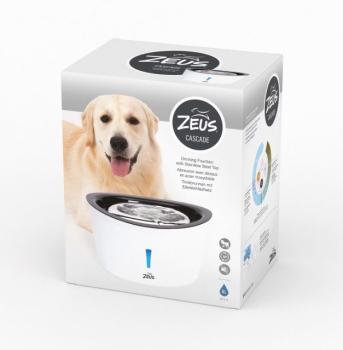 Abreuvoir Cascade avec dessus en acier inoxydable pour animaux 6 litres - Zeus