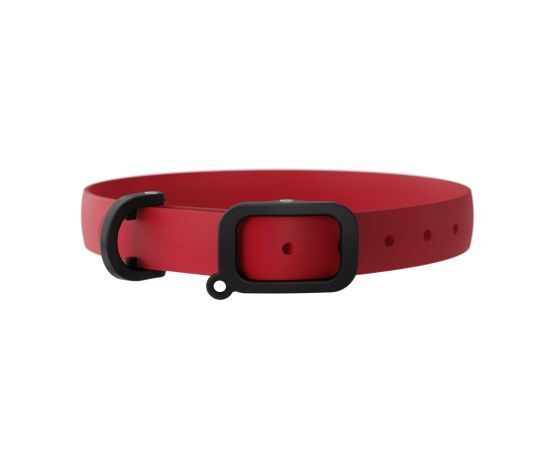 Nq00095 - Collier ajustable en élastomère rouge pour chiens - Nuvuq