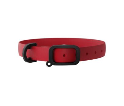 Collier ajustable en élastomère rouge pour chiens - Nuvuq