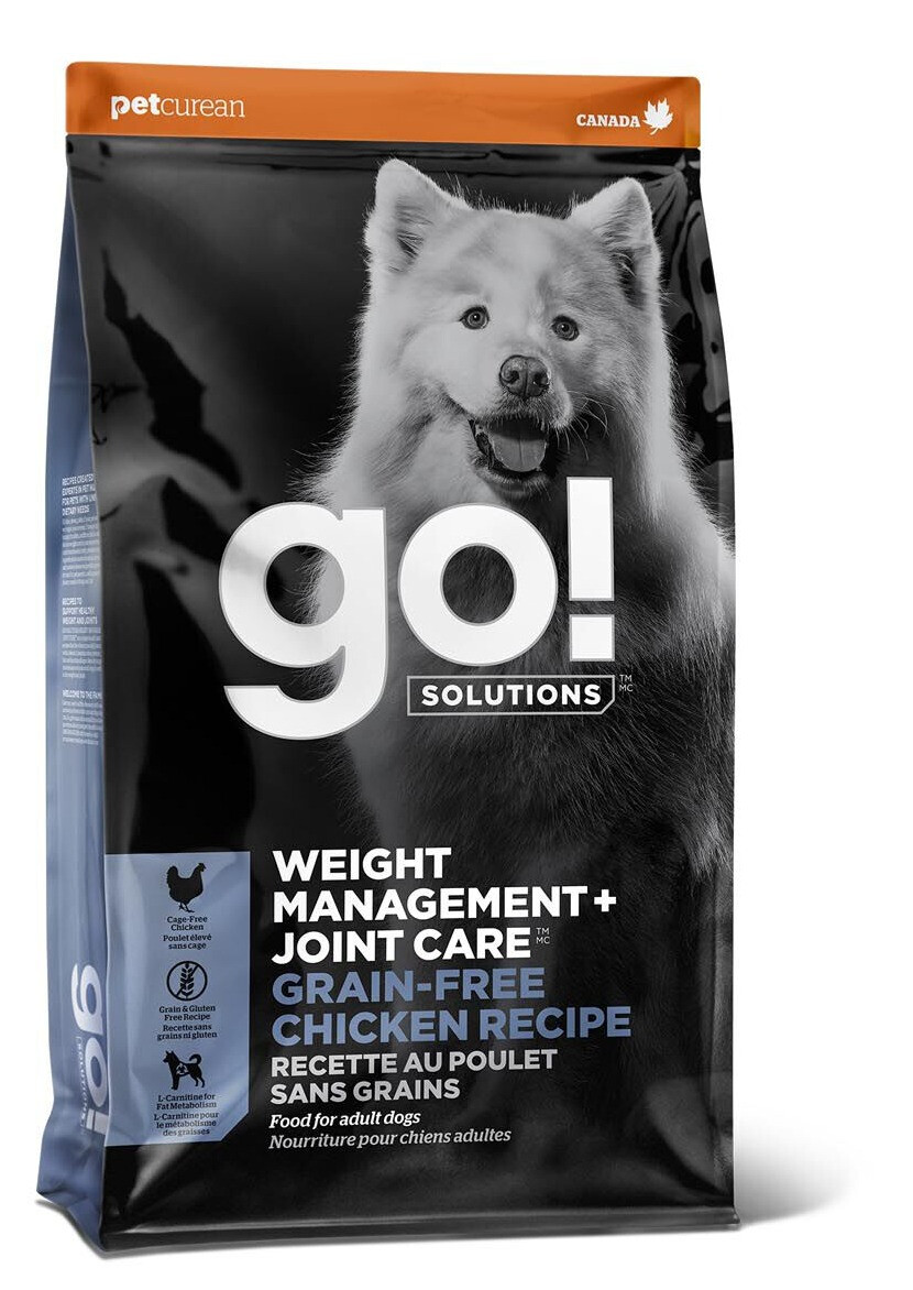 Pc2180 - Nourriture pour chiens sans grains au poulet - Go! Weight Management Joint Care
