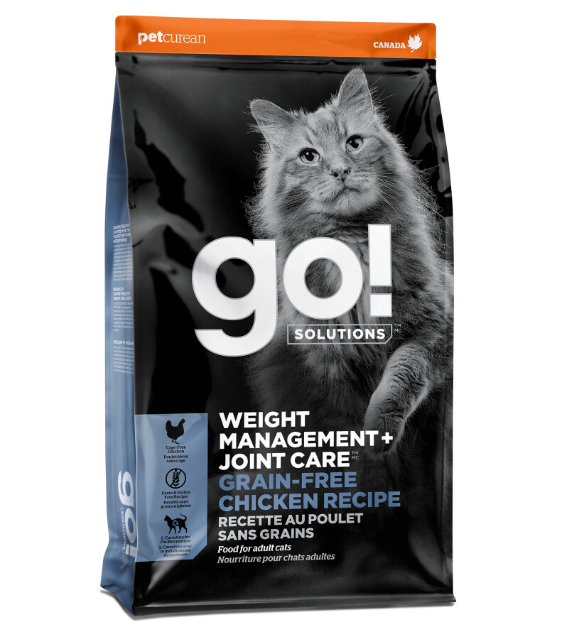 Pc2671 - Nourriture pour chats sans grains au poulet - Go! Weight Management Joint Care