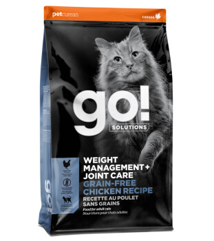 Nourriture pour chats sans grains au poulet - Go! Weight Management Joint Care