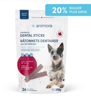 Batônnets dentaires aux canneberges pour chiens - Animora