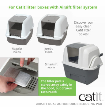 Filtre double action Airsift pour bac à litière  - Catit