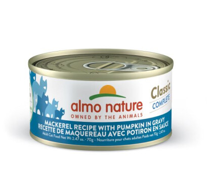 Conserve pour chats au maquereau et potiron en sauce - Almo Nature Classic Complete