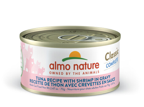 Conserve pour chats classic complete au thon et crevette en sauce - Almo Nature