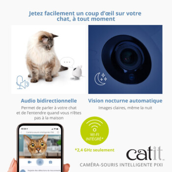 Caméra intelligente en forme de souris pour animaux - Catit PIXI
