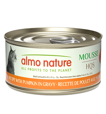 An1300p - Conserve pour chats mousse au poulet et potiron - Almo Nature