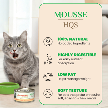 Conserve pour chats mousse au thon et crevettes - Almo Nature