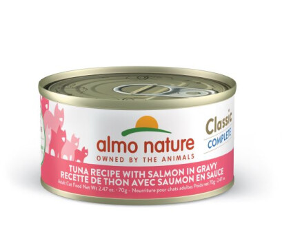 Conserve pour chats au thon et saumon en sauce - Almo Nature Classic Complete
