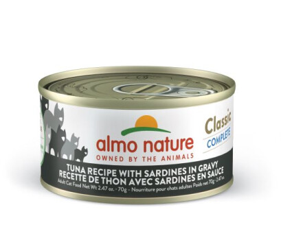 Conserve pour chats classic complete au thon et sardines en sauce - Almo Nature