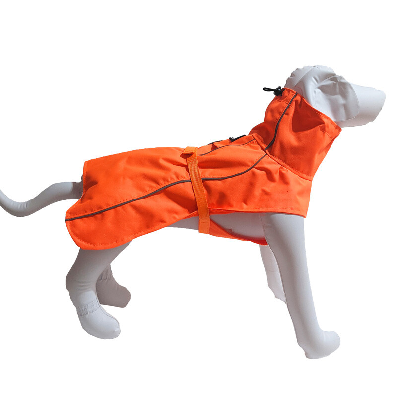 Mm7080 - Manteau imperméable Équinoxe orange pour chiens - Le Chien Blanc