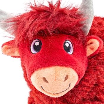 Peluche en forme de vache highland rouge Toughz pour chiens - Kong