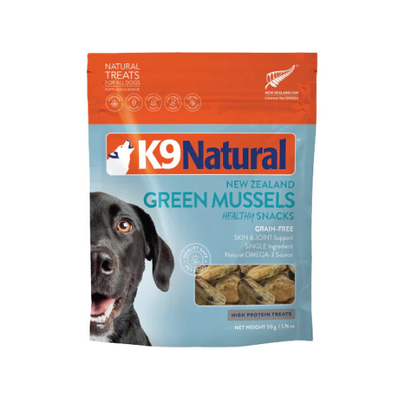 Fd77946 - Gâterie de moule verte lyophilisée pour chiens - K9 Natural