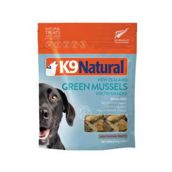 Gâterie de moule verte lyophilisée pour chiens - K9 Natural
