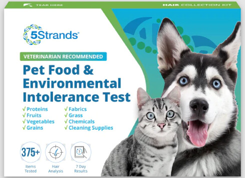 11050 - Test d'intolérance alimentaire et environnementale pour animaux - 5Strands