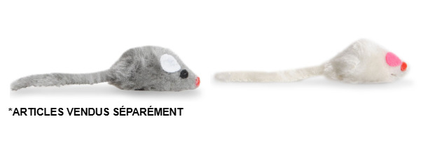 Hg51322 - Souris de taille réelle à fourrure pour chats - Catit