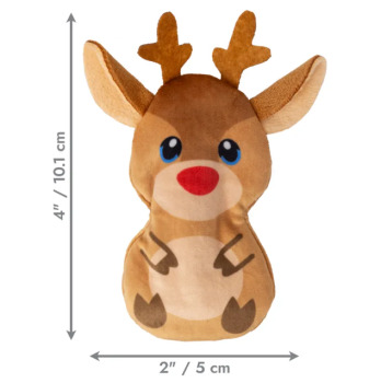 Peluche de  Noël en forme de renne avec herbe à chat - Kong