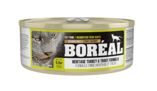 Br9421 - Nourriture en boîte recette à la dinde et à la truite pour chats - Boréal