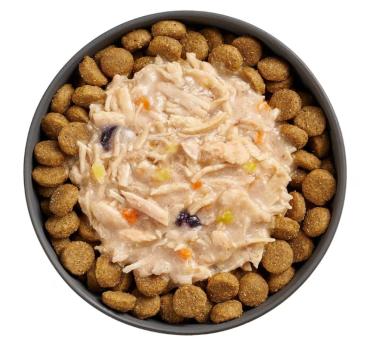Sachet de poulet et saumon éffiloché pour chiens - Go! Booster Immunité