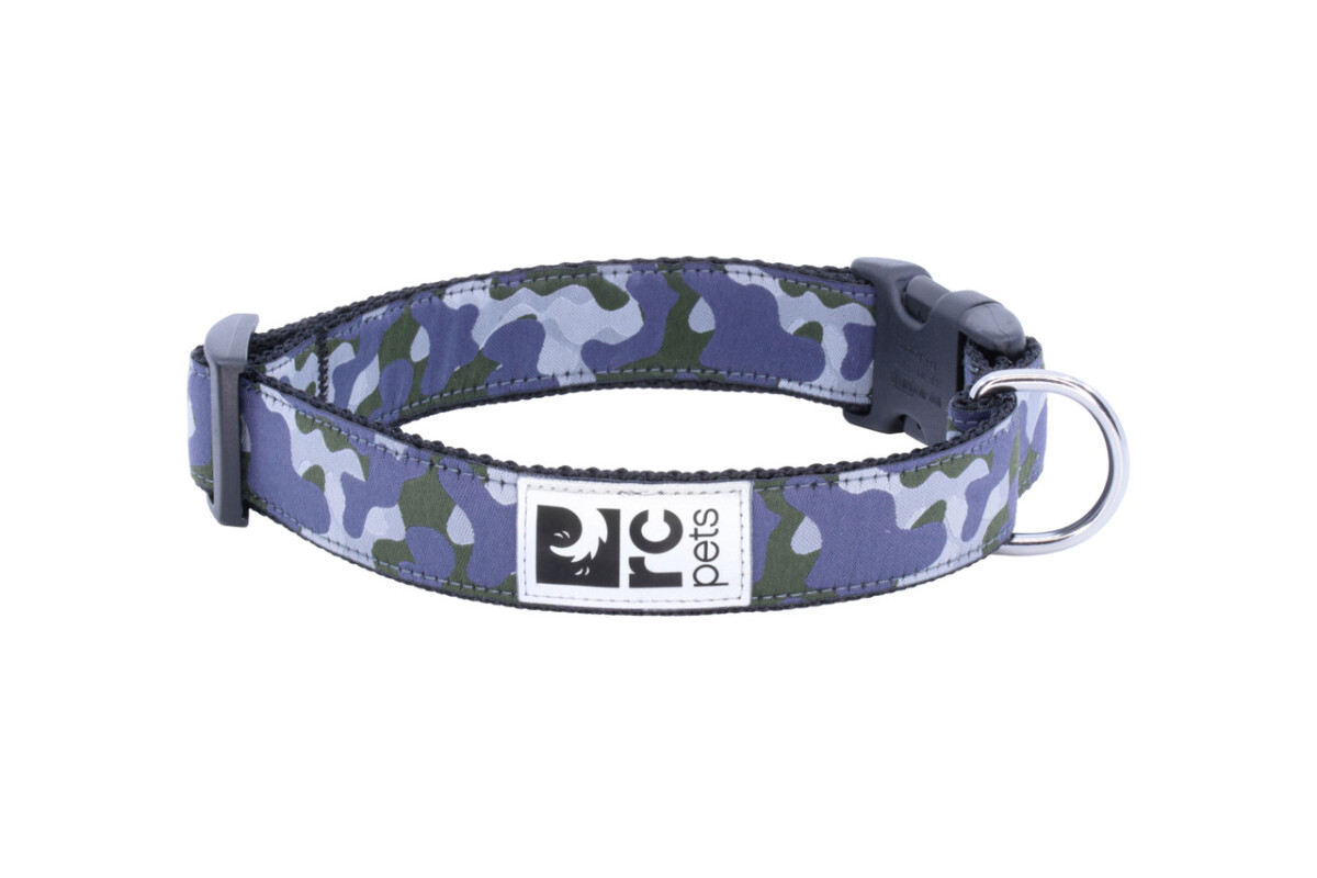 D88344 - Collier en nylon ajustable pour chiens à motif camouflage - Rc Pets