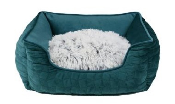 Coussin avec rebord vert et blanc pour animaux -  Büd'z