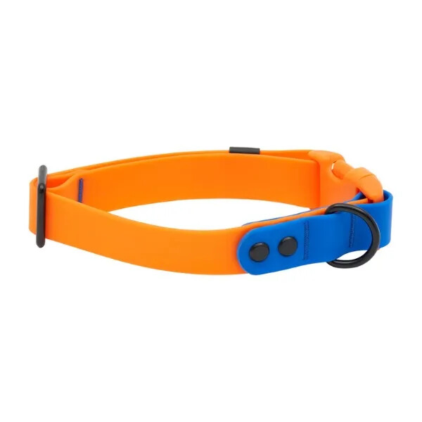 D87124 - Collier imperméable orange et saphir pour chiens - RC Pets