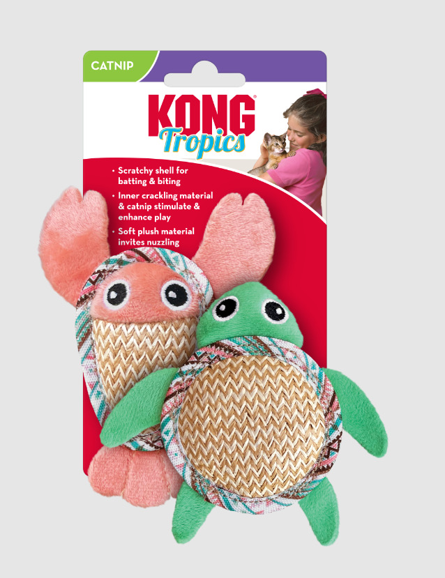 Kg1092 - Ensemble de Jouets pour chats Tropics Pals - Kong