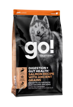 Nourriture au saumon et grains anciens pour chiens - Go!  Digestion + Gut Health