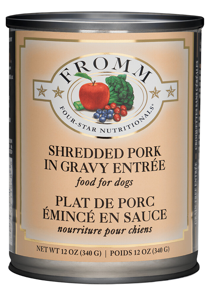 Fr302 - Nourriture en boîte pour chiens porc émincé en sauce - Fromm Four-Star