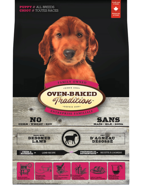 Ob123 - Nourriture pour chiots à l'agneau - Oven-Baked Tradition