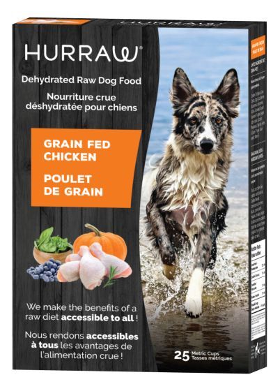 Cs1410 - Nourriture déshydraté sans grains au poulet pour chiens 2.5 kg - Hurraw