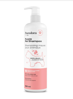 Shampooing mauve raviveur de couleur pour animaux - Purodora Lab