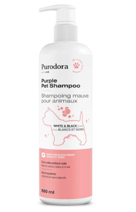 50097 - Shampooing mauve raviveur de couleur pour animaux - Purodora Lab