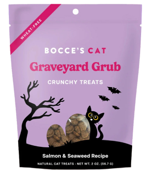 Gâterie graveyard grub au saumon pour chats - Bocce's Bakery