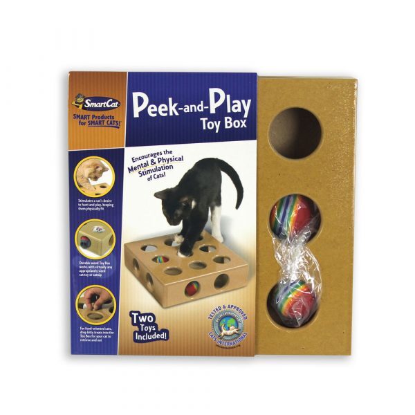 C3420 - Boîte de stimulation Peek-and-Play pour chats -  SmartCat