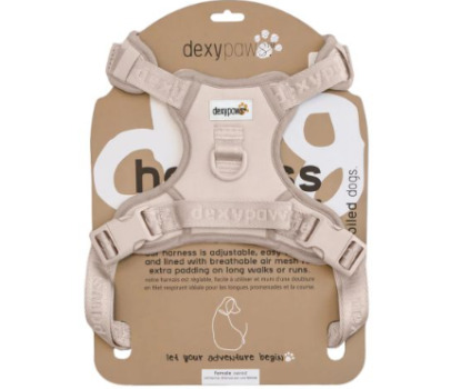 Harnais beige pour chiens - Dexypaws