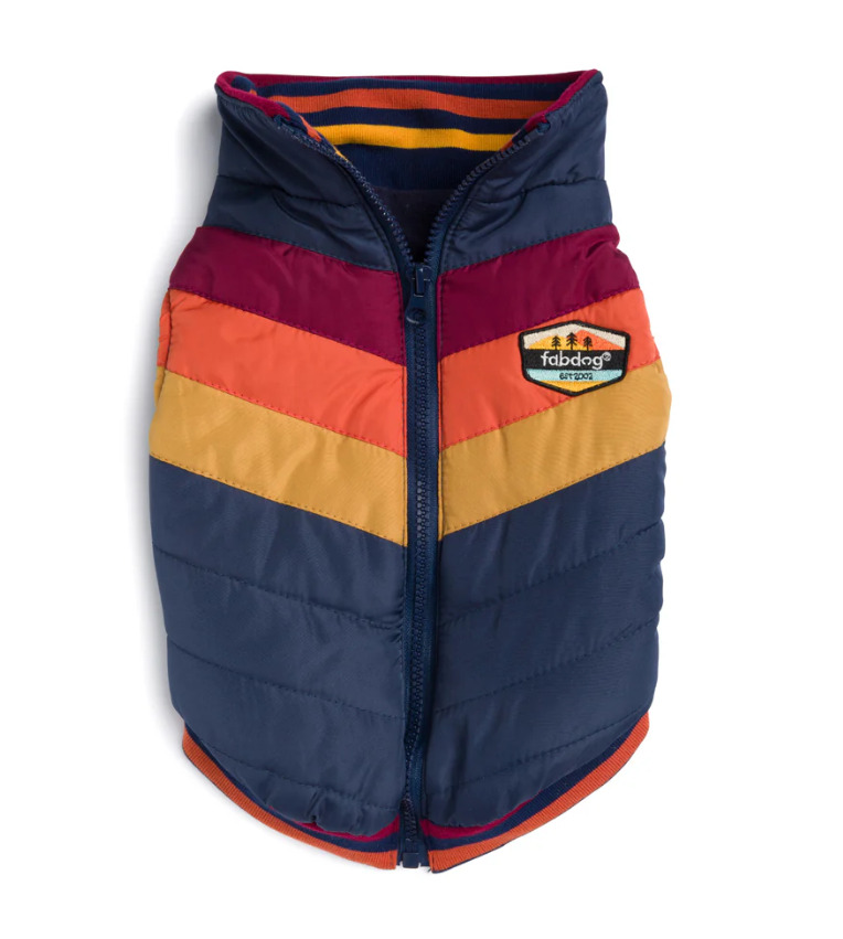 Mm7781 - Manteau chevron bleu marin pour chiens - Fabdog