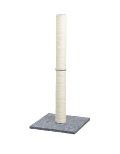 Bz04801 - Poteau à griffer gris et blanc en sisal pour chats - Büd'z