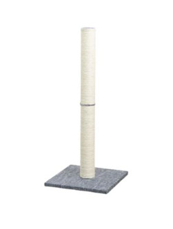 Bz04800 - Poteau à griffer gris et blanc en sisal pour chats - Büd'z