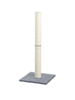 Poteau à griffer gris et blanc en sisal pour chats - Büd'z