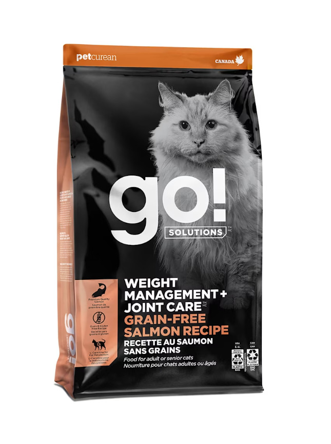 Pc2677 - Nourriture pour chats sans grains au saumon - Go! Weight Management Joint Care