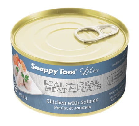 St09508 - Conserve Lites au poulet et au saumon pour chats - Snappy Tom